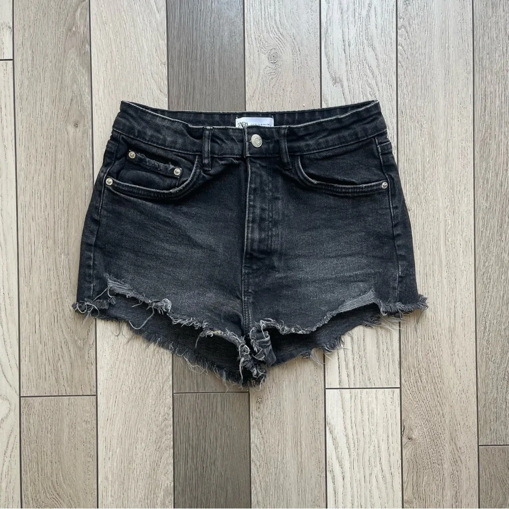 Zara Black Denim Women Shorts